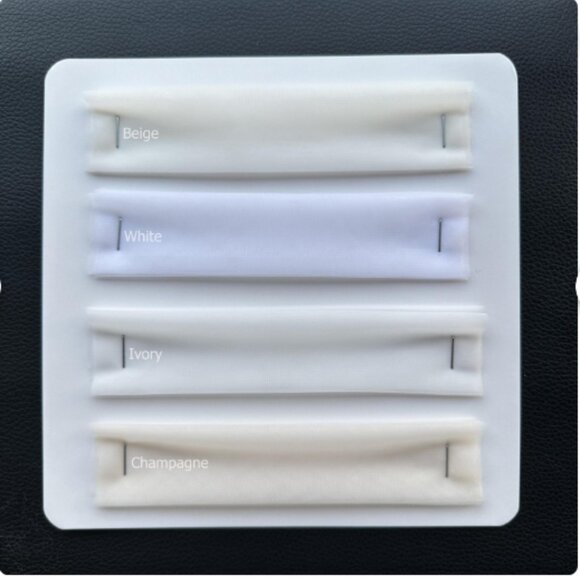 White Blusher Cathedral Drop Veil Scattered Floral Appliques Wedding Veil 2 Tier - Picture 2 of 15